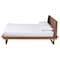 Baxton Studio Aveena Mid-Century Modern Walnut Brown Finished Wood Queen Size Platform Bed 239-12431-ZORO - alternate 7